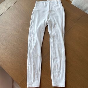 Lululemon White Align leggings